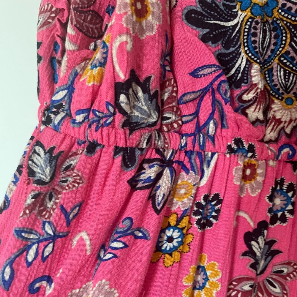 LOFT EXTRA SMALL PETITE BRIGHT PINK SUMMER DRESS SHORT NEVER WORN - Picture 12 of 16